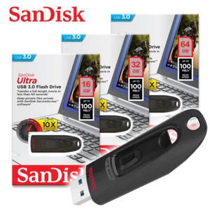 SanDisk Ultra Memory Stick 16G/32G/64GB USB 3.0 Flash Drive 100MB/s-UK - Picture 1 of 15