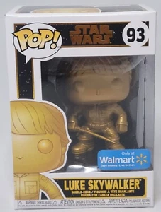 Funko POP! Star Wars: Luke Skywalker (Gold Metallic) #93 - Walmart Exclusive - Picture 1 of 5