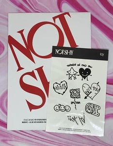 Itzy Not Shy Preorder Benefit Postcard Set + Yeji Temporary Tattoo Sheet - Picture 1 of 7