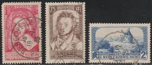 France 1935-37 SC# 304, 306, 307 - Three different stamps - Used # 067 - Picture 1 of 2