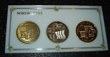 1997 .999 Fine Silver round 26 grams & Bronze & Copper  Nordic Fest, Decorah, IA