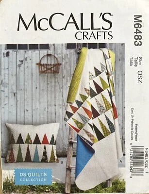 McCalls Crafts M6483 Sham and Quilt Pattern One Size Uncut - Image 1 of 2