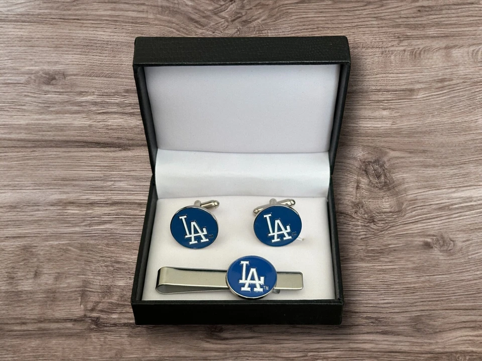 Gemelos, clip de corbata o juego completo de los Dodgers de Los Ángeles LA Foto 1 de 4