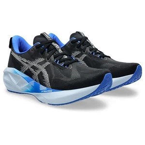 ASICS Men's Novablast 5 Running Shoes, Black/White - Picture 1 of 4