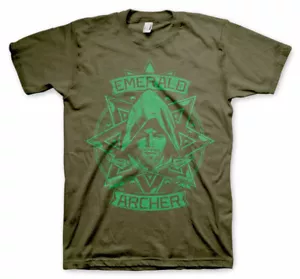 Offiziell lizenziertes Herren-T-Shirt Arrow - Smaragdbogenschütze S-XXL Größen - Bild 1 von 6