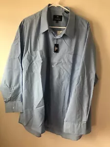 FAMOUS LIGHT BLUE LONG SLEEVE SHIRT MEN XXL 19-34 - Picture 1 of 5