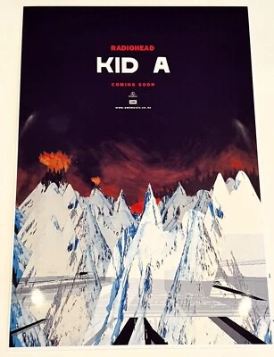Radiohead KID A "Coming Soon" promo Poster, 19"x13" 2000 Timeline - Image 1 of 4