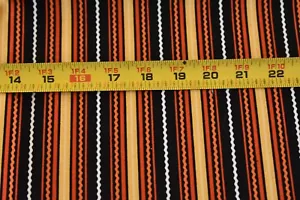 34" Long, Colorful Ric-Rac Stripe Quilt Cotton/RJR/Patrick Lose, N3642 - Picture 1 of 6