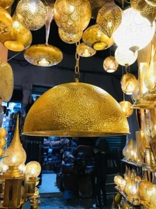 Marokkanische handgefertigte Pendelleuchte, marokkanische Lampe, Hängelampe, Lampenschirme Beleuchtung, - Bild 1 von 5