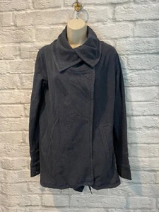 Lululemon Damengröße 8 blau Dankbarkeit Sweatshirt-Jacke in Wickeloptik - Bild 1 von 12