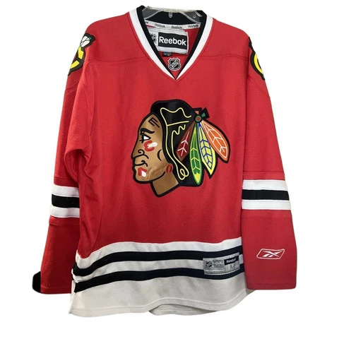 Vintage Reebox Chicago Blackhawk Jersey Men Size M Cover