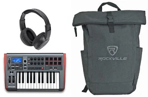 Novation IMPULSE 25-Key MIDI USB Keyboard Controller+Headphones+Backpack - Bild 1 von 12