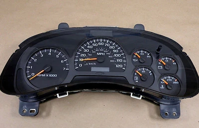 2002-2005 CHEVY TRAILBLAZER INSTRUMENT GAUGE CLUSTER SPEEDOMETER REMAN REBUILT  - Image 1 of 2