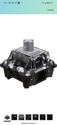 Gateron KS-15 Optical Switches for MX Mechanical Gaming Keyboard. 120. Silver  - Image 1 of 4