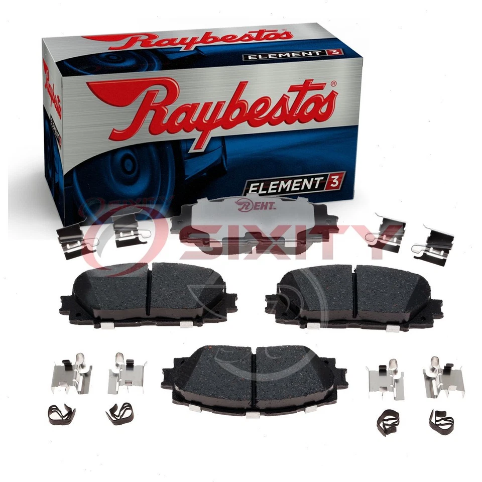 Juego de pastillas de freno de disco delanteras Raybestos Element3 para Toyota Prius C ql 2012-2021 Foto 1 de 4
