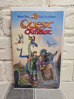 Quest for Camelot VHS 1998 With Necklace Brand Pendant  - Image 1 of 4