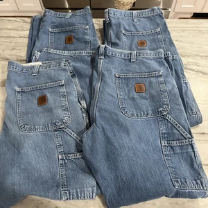 4 Stück Carhartt Herren Latzhose Fit Arbeitsjeans 100% Baumwolle Gr. 34/30 382-83 - Bild 1 von 6