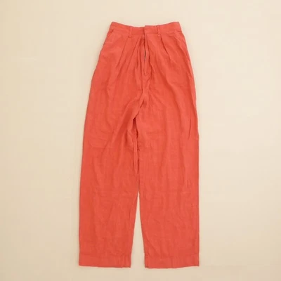 Pantalón Free People Free In You Pull On tiro alto plisado lino para mujer XS Foto 1 de 4