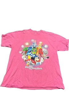 Disney Parks Walt Disney World 2014 rosa T-Shirt 2XL Damen - Bild 1 von 3