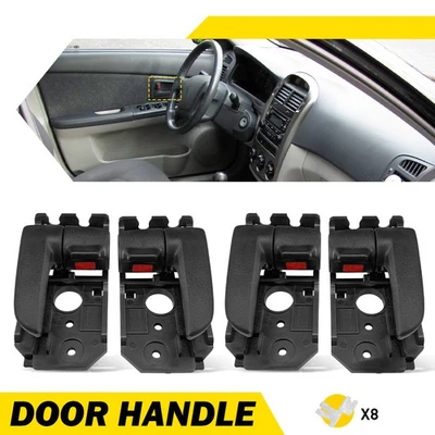 Manija de puerta interior 4 piezas para 04-09 Kia Spectra Spectra5 delantera trasera izquierda derecha Foto 1 de 4