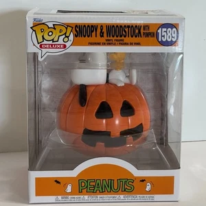 1589 Snoopy & Woodstock on Pumpkin Deluxe Funko Pop Television Peanuts Neu im Karton - Bild 1 von 8