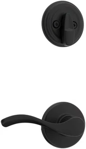 Kwikset 966BLRH.UNIV Balboa Right Handed Lever Single Cylinder - Black - Picture 1 of 2