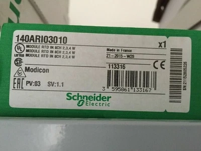 1 PCS Schneider Modicon 140ARI03010 RTD IN 8CH Module TSX Quantum New In Box - Image 1 of 4