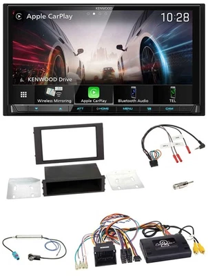 Kenwood Lenkrad 2DIN USB DAB Bluetooth Autoradio für Seat Leon 2012-2020 PDC Dis - Bild 1 von 4