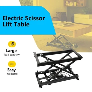 Tavolo Sollevatore Elettrico a Forbice 60 kg Altezza 180-670 mm Piattaforma Sollevamento Regolabile - Foto 1 di 11