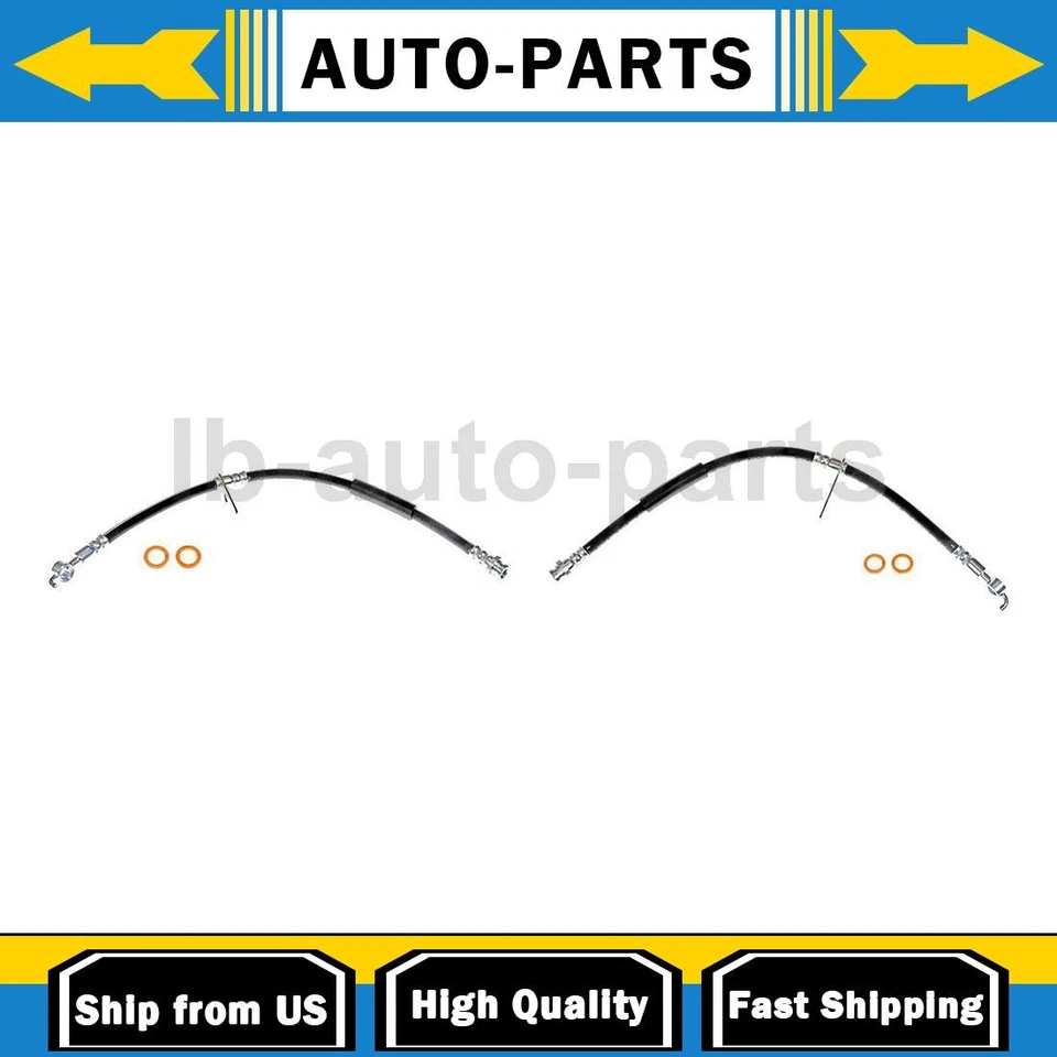 2x Brake Hose Front For 2014 2015 2016 2017 Ford Fusion 1.5L - Image 1 of 4