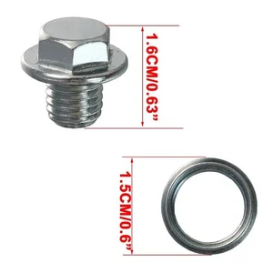Transmission Drain Plug + Gasket For Toyota Tacoma 4Runner FJ Cruiser Corolla - Bild 1 von 6