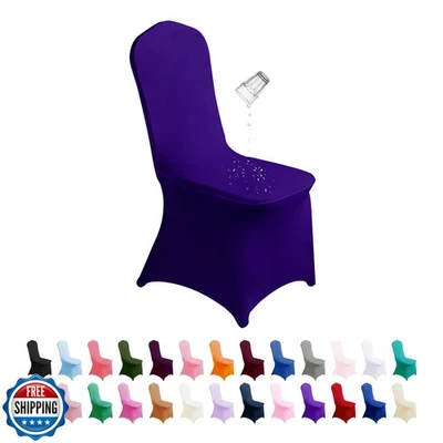 Cubierta de silla de spandex impermeable SuperO 25 piezas, fundas elásticas para sillas de comedor, poste Foto 1 de 4