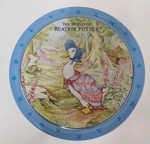 The World Of Beatrix Potter Tin Empty Collectable 1990's Peter Rabbit Novelty - Picture 1 of 10
