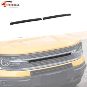 2x Center Grille Grill Strip Trim For Bronco Sport 21+ Carbon Fiber Accessories - Picture 1 of 9