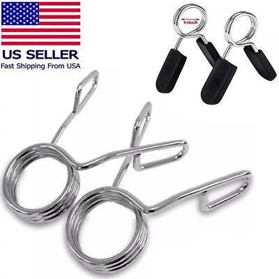 Spring Clip Collars Weight Dumbbell Handles for Olympic 2-Inch and 1-inch Bars - Image 1 of 3