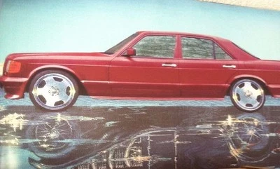 Mercedes Benz 500SEL AMG 560SEL SEL S Class W126 Body Kit Wall Poster Brochure Foto 1 de 4