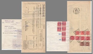 GF0374 Belege: Lot Quittungen Kauf Wertpapiere - Marken Börsenverträge - T - Bild 1 von 1