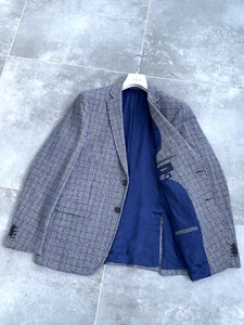 Men's GANT Tweed Wool Checked Sport Blazer Jacket Coat Size EU 52 UK 42 Large - Picture 1 of 24