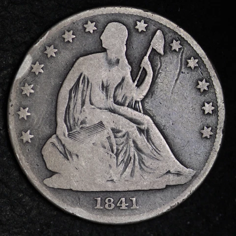 1841-O Seated Silver Half Dollar CHOICE VG FREE SHIPPING W102 SHR Cover