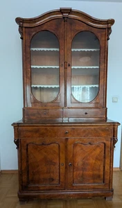 Buffetschrank Aufsatzschrank Vitrinenschrank Schrank antik mit Gebrauchsspuren - Bild 1 von 20