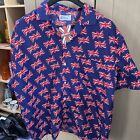 Union Jack Short Sleeve Shirt By Wicked. New With Tags Size L 46 Inch