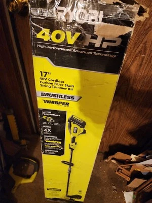 RYOBI 40V HP 17" FIBRA DE CARBONO recortadora herramienta solamente Foto 1 de 2