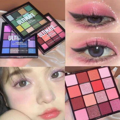 16 color Eyeshadow Pearlescent Matte Palette Eye Shadow Long Lasting Eye Makeup` - Image 1 of 4