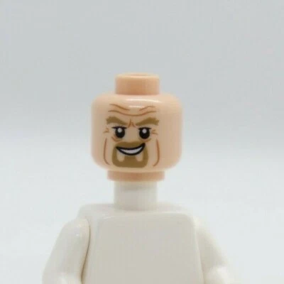 CABEZA -DOBLE Cabra Sonrisa Determinada Rey Teoden Lord Rings LEGO® Minifigura Parte Foto 1 de 2