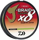 Daiwa JBraid Grand X8 Filler 50lb Chartreuse 150yds Fishing Line (219)