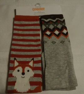Gymboree Boys Harvest Socks Choice 4T-5T NWT Fox Striped Grey - Picture 1 of 2