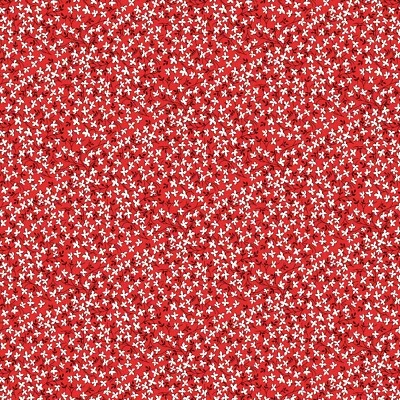 WINDHAM FABRICS Wild Flour, Climbing Ivy, Red, Cotton Quilt Fabric BTY 44"