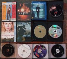 Dvd & Blu-ray 12 Lot *Acceptable* *Scratches* It Signs King Kong John Wick Coco
