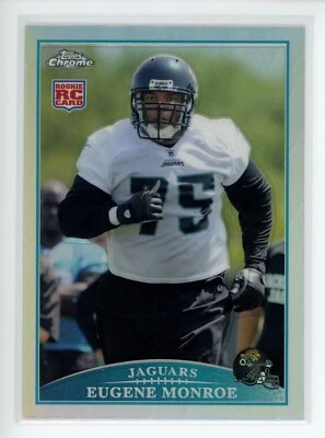 2009 Topps Chrome Refractor #TC148 Eugene Monroe RC Jaguars - Image 1 of 3