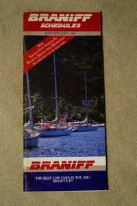 Braniff Timetable - July 1, 1988 - Picture 1 of 1